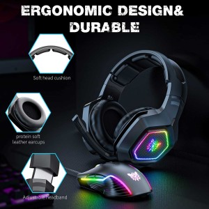 هدست گیمینگ با سیم اونیکوما مدل K10 7.1 RGB